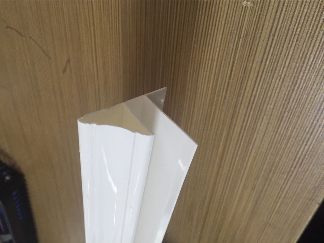 Durable Extruded PVC Profiles Top Jointer For Ceiling Corner Finish